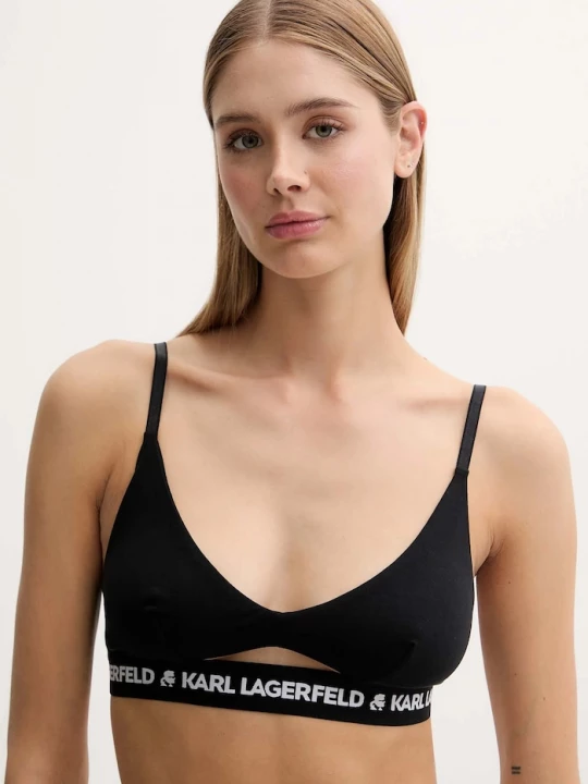 Obrázek produktu Karl Lagerfeld Podprsenka Karl Lagerfeld LOGO PEEPHOLE černá
