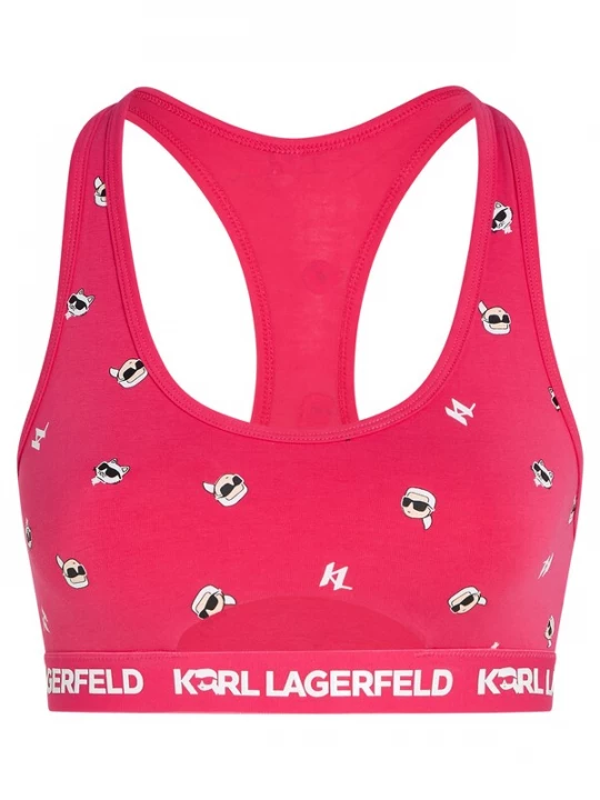Obrázek produktu Karl Lagerfeld Podprsenka malinová / černá / bílá
