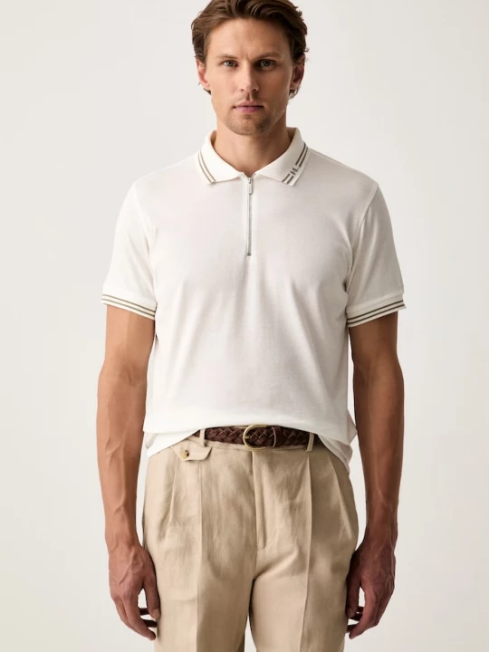 Obrázek produktu Karl Lagerfeld polo pánské bavlněné béžová