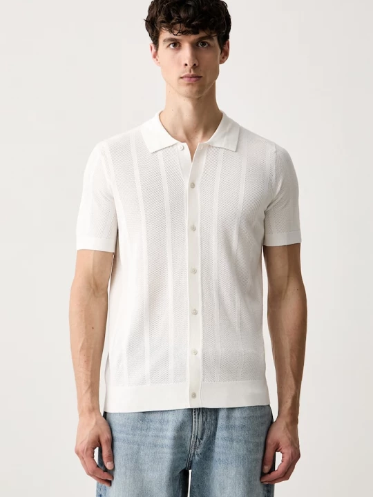 Obrázek produktu Karl Lagerfeld polo pánské s viskózou béžová