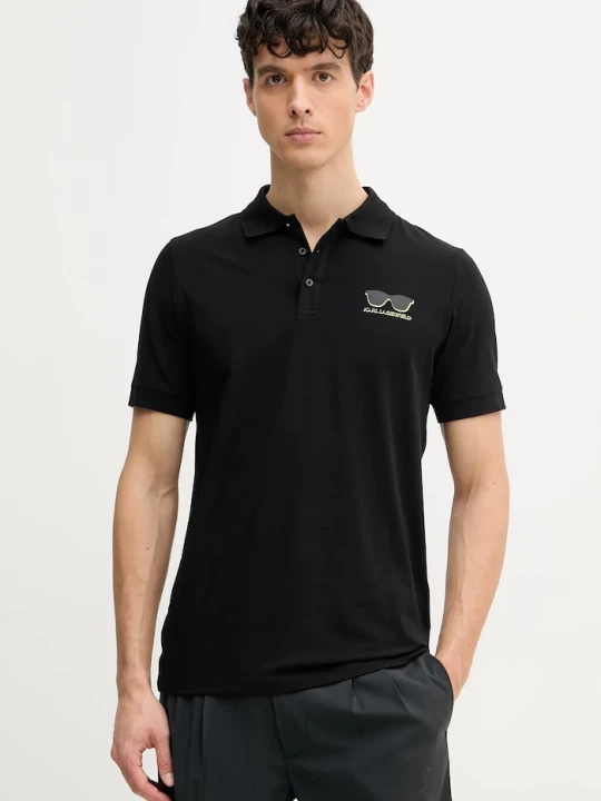 Obrázek produktu Karl Lagerfeld Polo tričko Karl Lagerfeld černá