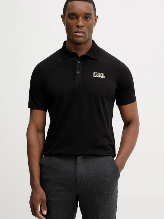 Obrázek produktu Karl Lagerfeld Polo tričko Karl Lagerfeld černá