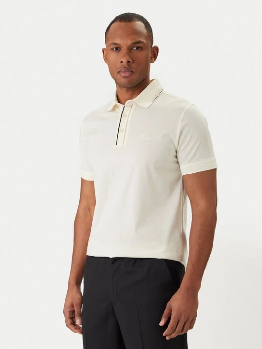Obrázek produktu KARL LAGERFELD Polokošile 745002 562200 Écru Regular Fit Krémová