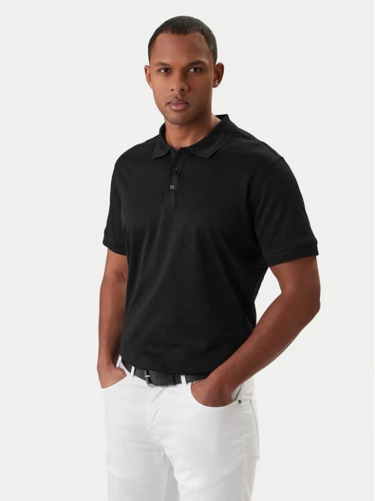 Obrázek produktu KARL LAGERFELD Polokošile 745008 561204 Černá Slim Fit