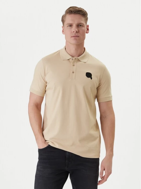 Obrázek produktu KARL LAGERFELD Polokošile 745015 562231 Béžová Regular Fit