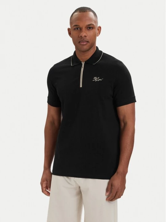 Obrázek produktu KARL LAGERFELD Polokošile 745021 562221 Černá Regular Fit