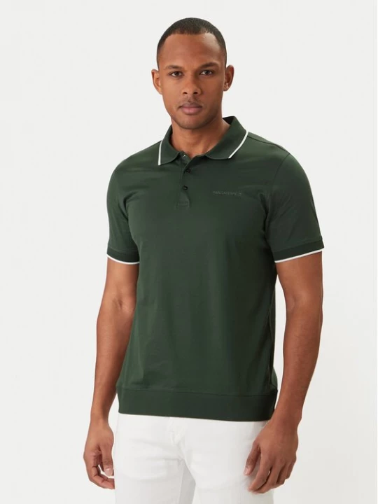 Obrázek produktu KARL LAGERFELD Polokošile 745080 562200 Zelená Regular Fit