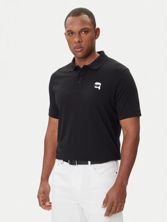 Obrázek produktu KARL LAGERFELD Polokošile 745710 500224 Černá Regular Fit