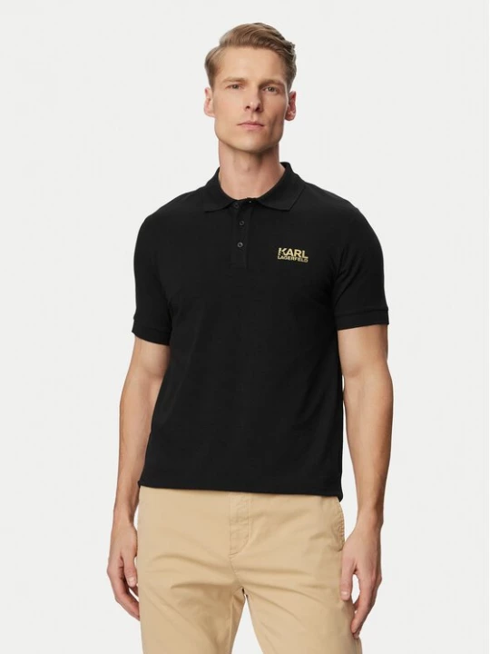 Obrázek produktu KARL LAGERFELD Polokošile 745780 500235 Černá Regular Fit