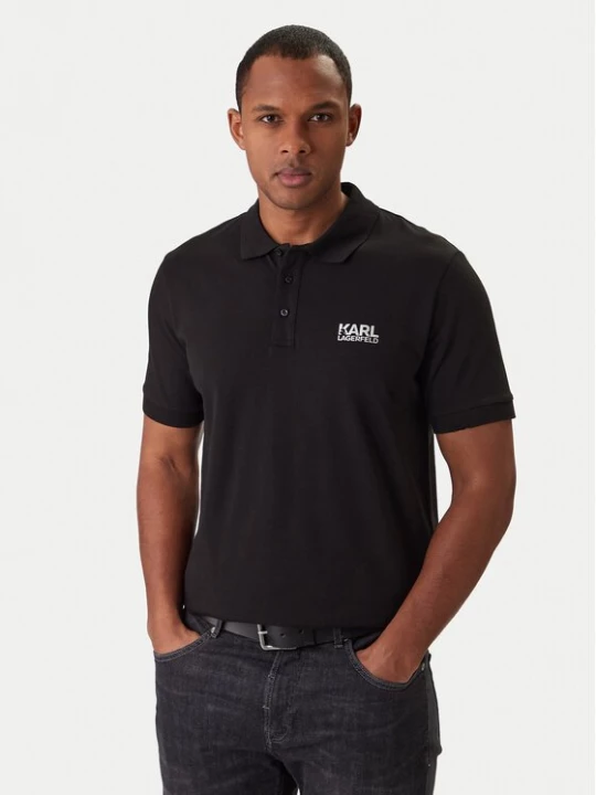 Obrázek produktu KARL LAGERFELD Polokošile 745780 561235 Černá Regular Fit
