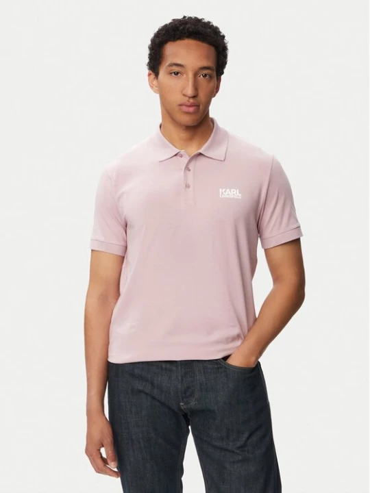 Obrázek produktu KARL LAGERFELD Polokošile 745780 563235 Růžová Regular Fit