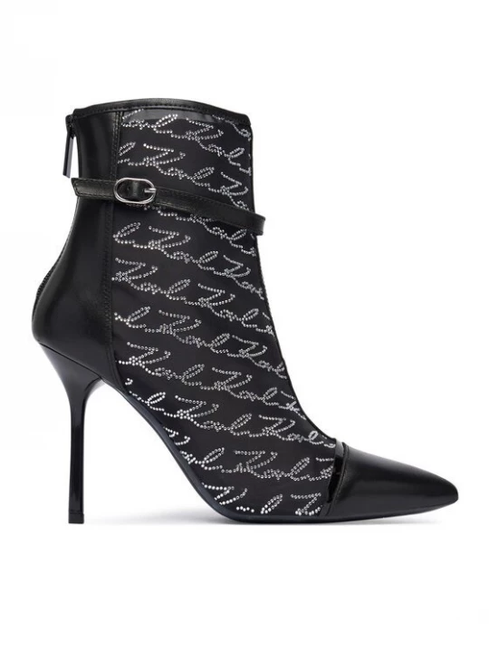 Obrázek produktu KARL LAGERFELD Polokozačky Sarabande KL30976 Černá