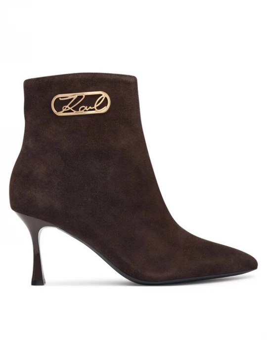 Obrázek produktu KARL LAGERFELD Polokozačky Sienna KL32747 Tmavě hnědá