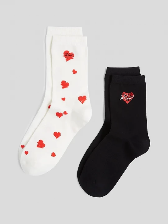 Obrázek produktu Karl Lagerfeld Ponožky Karl Lagerfeld K/HEART 2-pack béžová