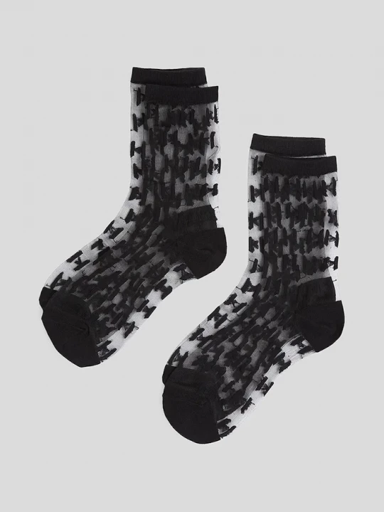 Obrázek produktu Karl Lagerfeld Ponožky Karl Lagerfeld K/MONOGRAM 2-pack černá