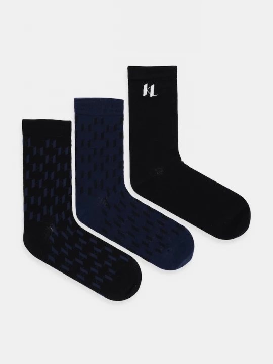 Obrázek produktu Karl Lagerfeld ponožky pánské 3-pack černá