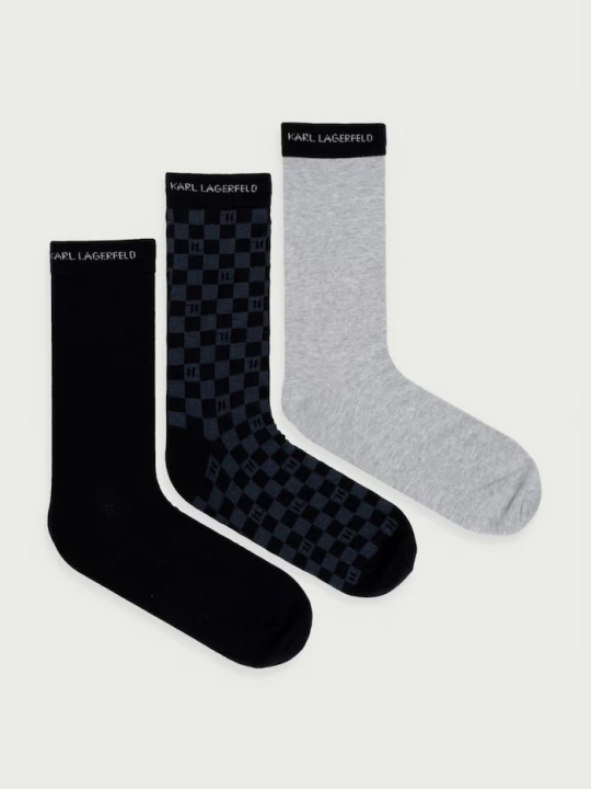 Obrázek produktu Karl Lagerfeld ponožky pánské 3-pack černá