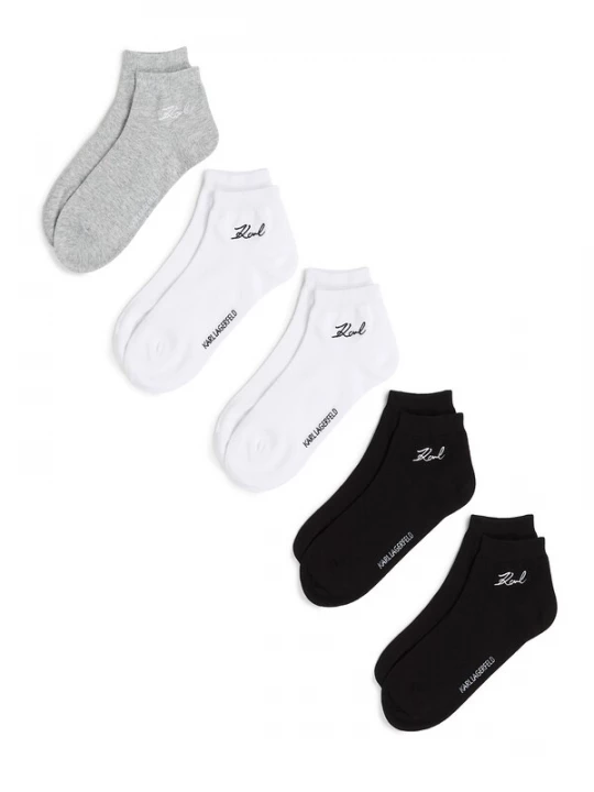 Obrázek produktu Karl Lagerfeld Ponožky šedý melír / černá / bílá