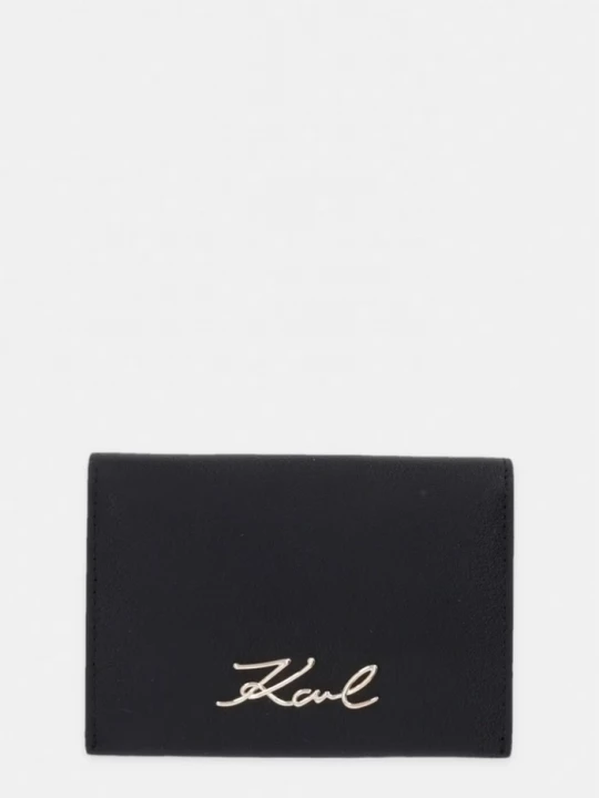 Obrázek produktu Karl Lagerfeld pouzdro na karty dámské kožené K/SIGNATURE černá