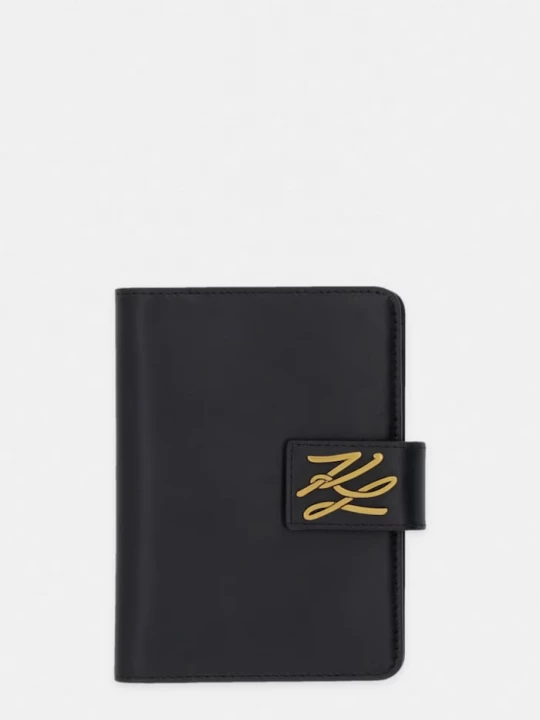 Obrázek produktu Karl Lagerfeld pouzdro na pas dámské kožené K/AUTOGRAPH černá
