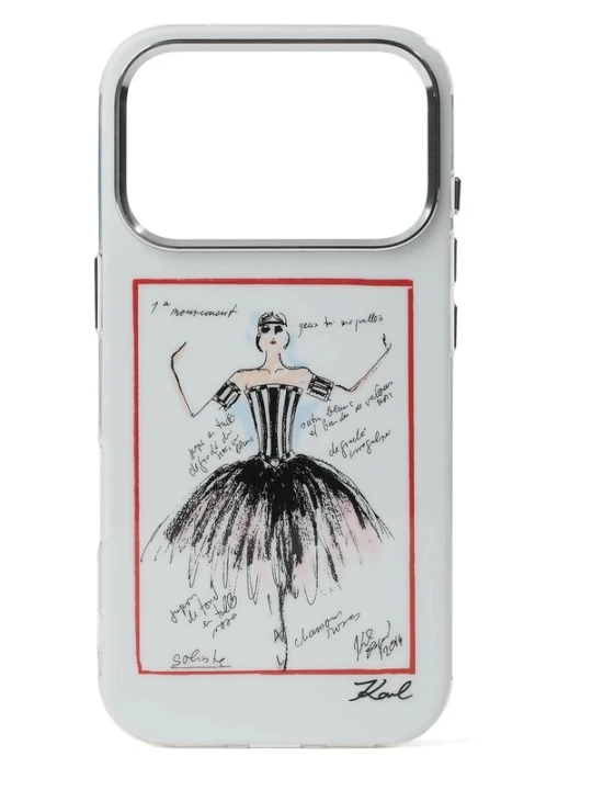 Obrázek produktu Karl Lagerfeld Pouzdro na smartphone 'iPhone 17 Pro' červená / černá / bílá