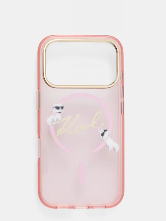 Obrázek produktu Karl Lagerfeld pouzdro na telefon iPhone 17 Pro růžová