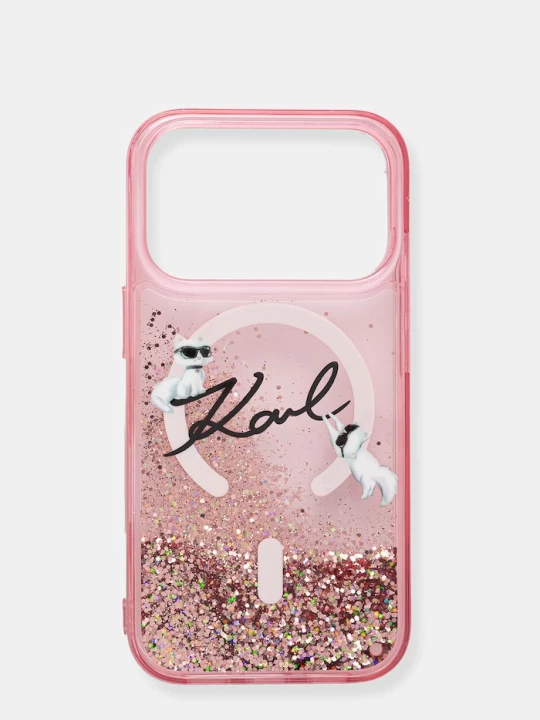 Obrázek produktu Karl Lagerfeld pouzdro na telefon iPhone 17 Pro růžová