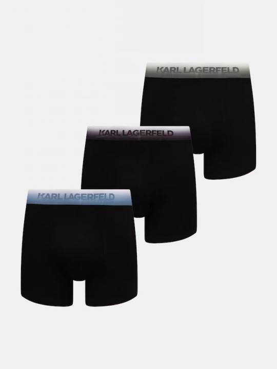 Obrázek produktu Karl Lagerfeld přiléhavé boxerky pánské bavlněné s elastanem 3-pack černá