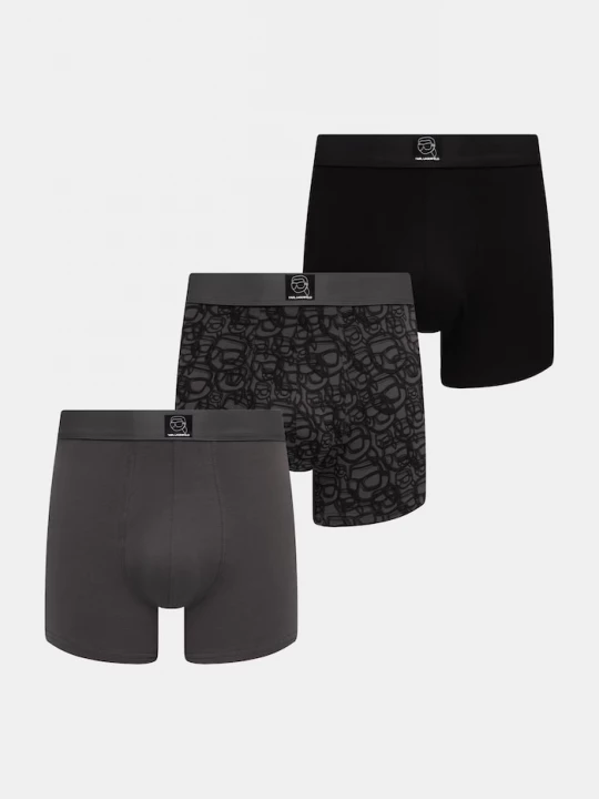 Obrázek produktu Karl Lagerfeld přiléhavé boxerky pánské bavlněné s elastanem IKON 3-pack