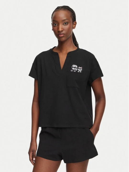 Obrázek produktu KARL LAGERFELD Pyžamo B2W45005 Černá Regular Fit