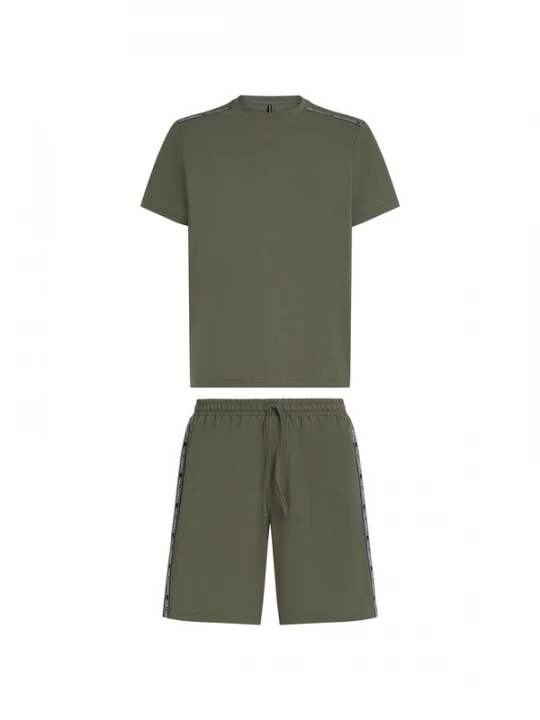Obrázek produktu Karl Lagerfeld Pyžamo krátké khaki / černá / bílá
