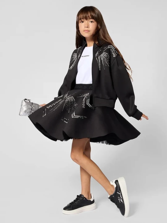 Obrázek produktu Karl Lagerfeld rozepínací mikina dětská černá