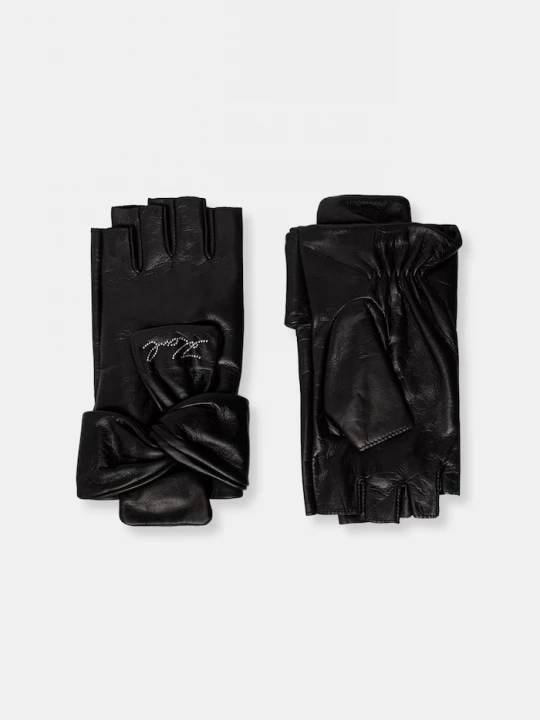 Obrázek produktu Karl Lagerfeld rukavice dámské kožené K/SIGNATURE černá