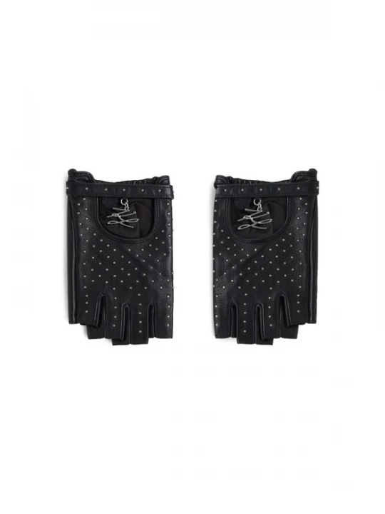 Obrázek produktu Karl Lagerfeld Rukavice s krátkými prsty ' K / Autograph Fingerlose Handschuhe mit Nieten ' černá