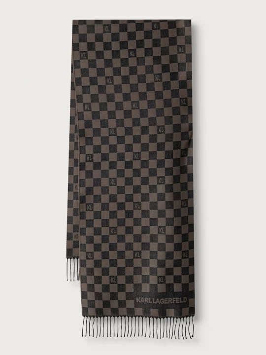 Obrázek produktu Karl Lagerfeld šála pánská s vlnou hnědá