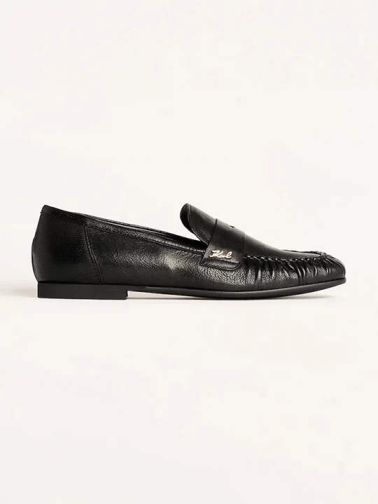 Obrázek produktu Karl Lagerfeld Semišové mokasíny Karl Lagerfeld ELEIA Loafer černá