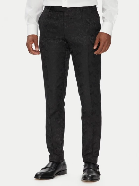 Obrázek produktu KARL LAGERFELD Společenské kalhoty 255002 553038 Černá Slim Fit