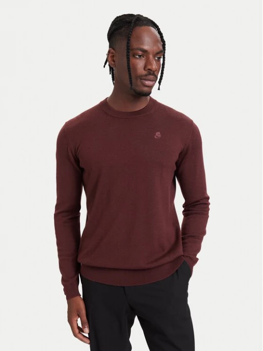 Obrázek produktu KARL LAGERFELD Svetr 655000 564399 Bordó Regular Fit