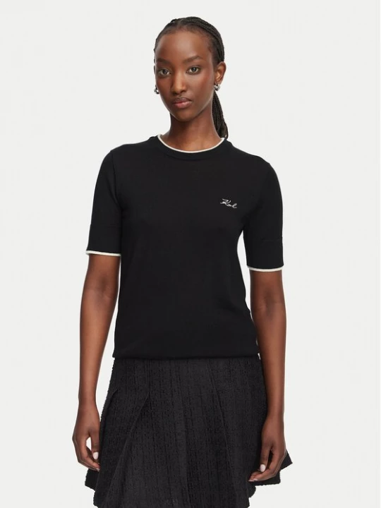 Obrázek produktu KARL LAGERFELD Svetr B3W18039 Černá Regular Fit