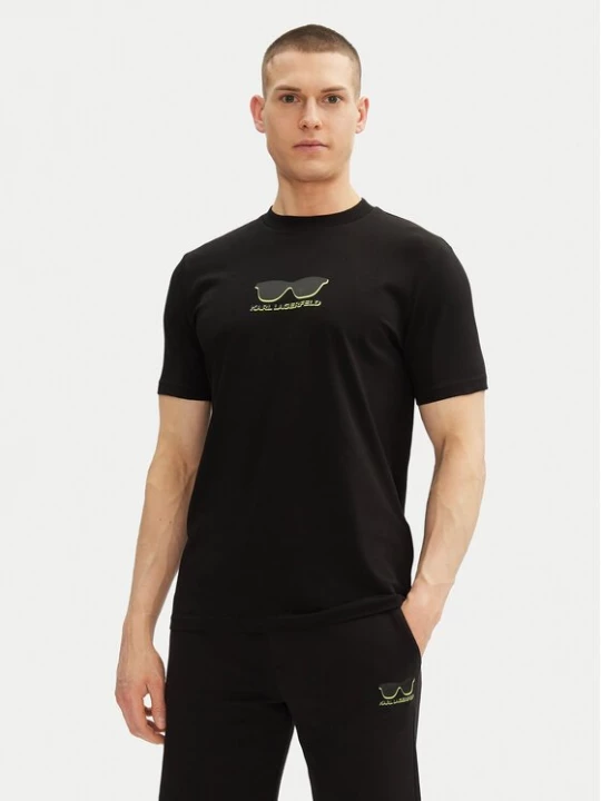 Obrázek produktu KARL LAGERFELD T-Shirt 755400 552235 Černá Regular Fit