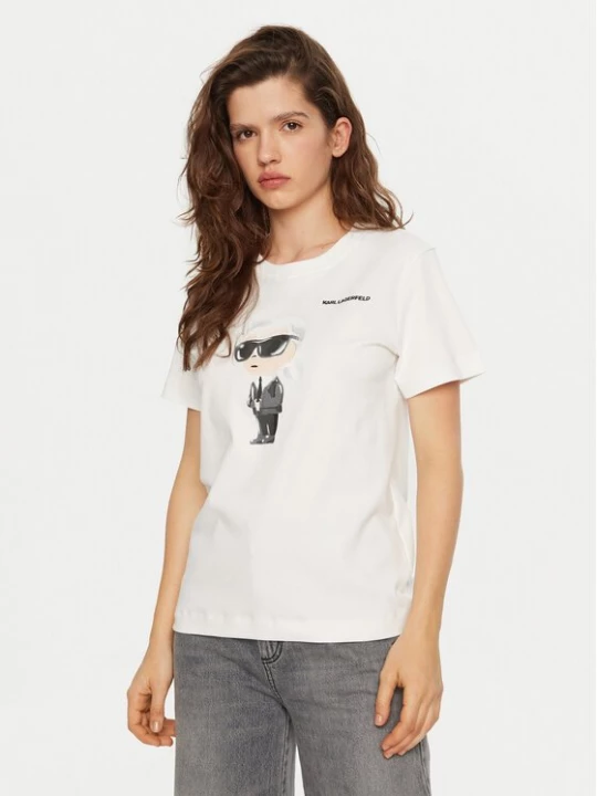 Obrázek produktu KARL LAGERFELD T-Shirt A1W17130 Bílá Regular Fit