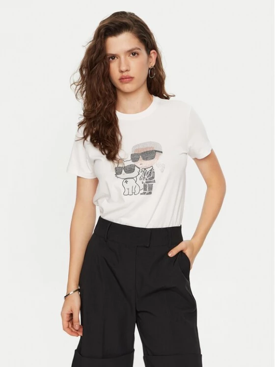 Obrázek produktu KARL LAGERFELD T-Shirt A1W17131 Bílá Regular Fit