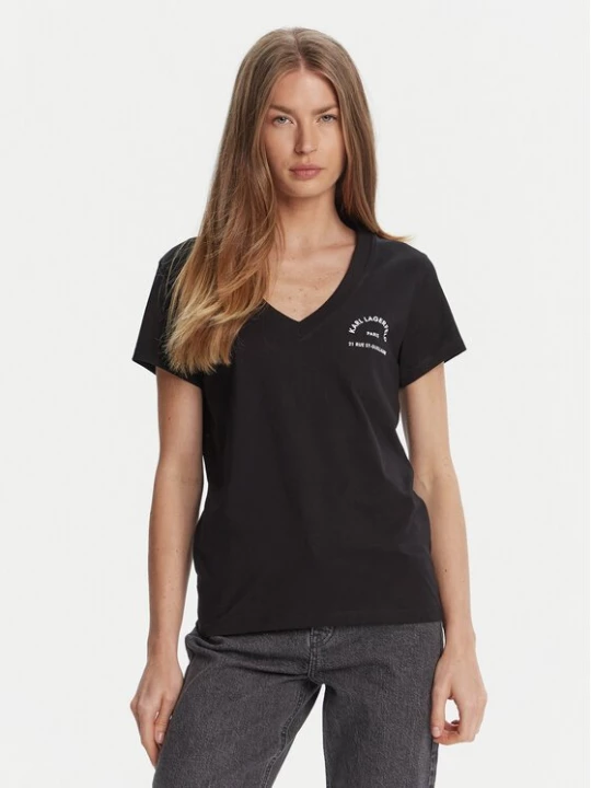 Obrázek produktu KARL LAGERFELD T-Shirt A3W17104 Černá Regular Fit
