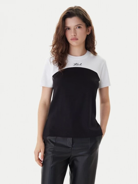 Obrázek produktu KARL LAGERFELD T-Shirt B1W17008 Černá Regular Fit