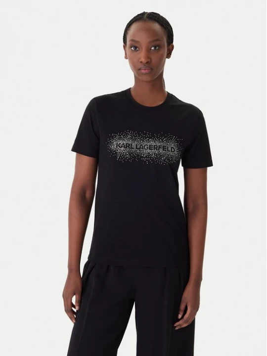 Obrázek produktu KARL LAGERFELD T-Shirt B1W17030 Černá Regular Fit