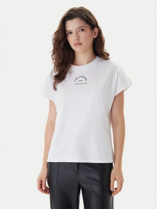 Obrázek produktu KARL LAGERFELD T-Shirt B1W17032 Bílá Relaxed Fit