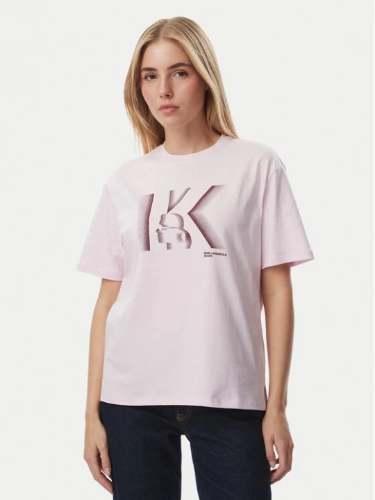 Obrázek produktu KARL LAGERFELD T-Shirt B4W17003 Světle růžová Regular Fit