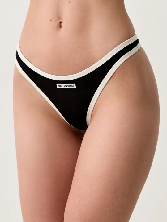 Obrázek produktu Karl Lagerfeld tanga dámské s lyocellem černá