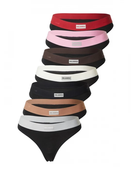 Obrázek produktu Karl Lagerfeld Tanga hnědá / tmavě hnědá / světle šedá / pink / červená / černá / bílá