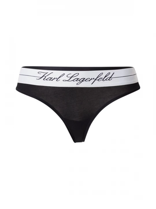 Obrázek produktu Karl Lagerfeld Tanga 'HOTEL'  krémová / černá